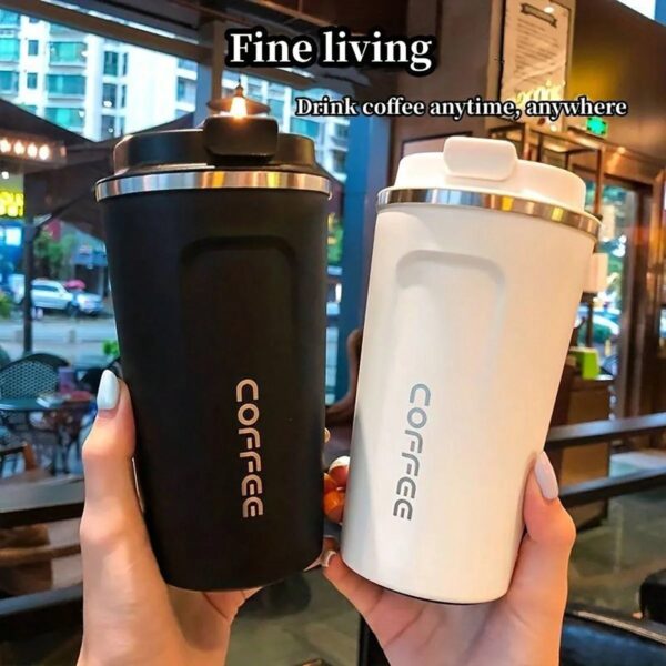 1 Stuk Roestvrijstalen Koffiekop Koude En Hete Auto Mok Vacuümfles Reizen Thermosfles Draagbare Roestvrijstalen Thermosbottl - AliExpress 15