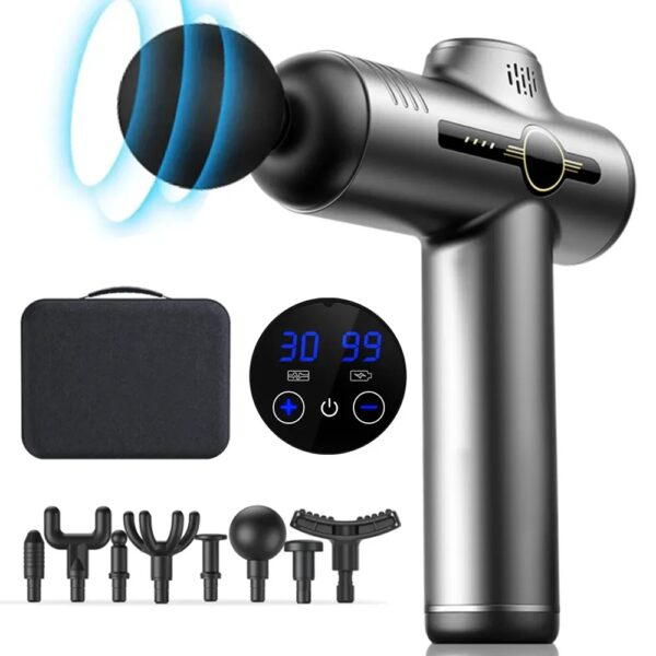 13-niveau massagepistool Diepe lichaamsmassager voor spierlichaam Nekmassager Elektrische fitnessapparatuur Ruisonderdrukking Man Vrouw - AliExpress 66