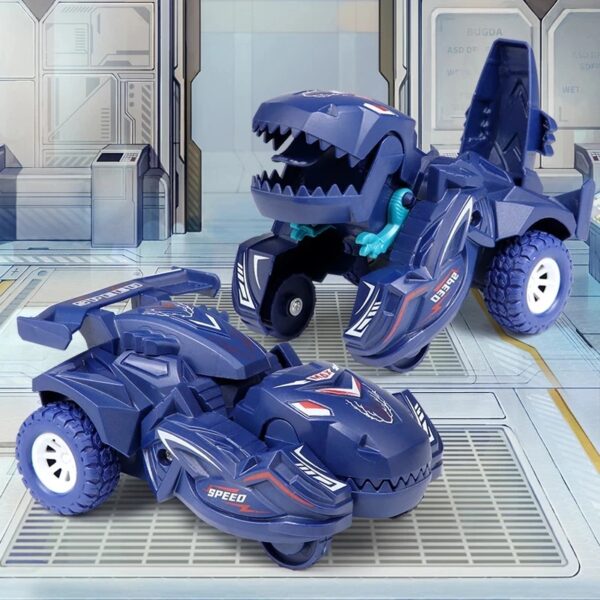 2 IN 1 Dinosaurus Vervorming Automodel Speelgoed Voor Jongens Een Stap Actie Botsing Transformatie Mini Voertuigen Speelgoed Cadeau voor Kinderen - AliExpress 26