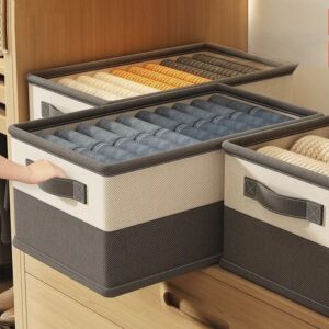 2 stks/set niet-geweven stof opbergdoos - opvouwbare kledingorganizer voor thuis beddengoed en kledingkast kledingopbergmand - AliExpress 15