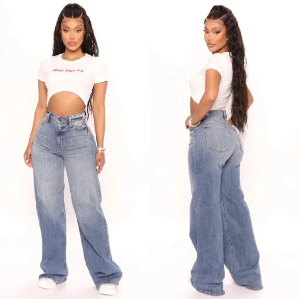 2022 Nieuwe Y2K Hoge Taille Baggy Jeans Voor Vrouwen Mode Losse Denim Wijde Pijpen Broek Casual Vrouwelijke Kleding XS-XL Drop Shipping - AliExpress 200000345