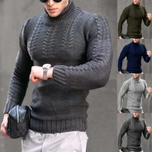 2024 Europese En Amerikaanse Herfst En Winter Nieuwe Warme Heren Truien Ruilen Heren Coltrui Heren Casual Truien - AliExpress 200000343