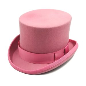 2025 Roze en Paarse Hoge Hoge Hoge Hoed Goochelaar Hoge Hoed Britse Zwarte Jazz Hoge Hoeden Mannelijke En Vrouwelijke Hof Gentleman Platte Vilten Hoed - AliExpress 200000297