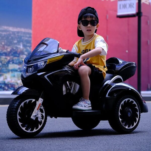 3-12 Jaar Oud Laden 50Kg Nieuwe Kinderelektrische Motorrit Op Dubbele Kinderdriewieler Met Echte Sleutelstart - AliExpress 26
