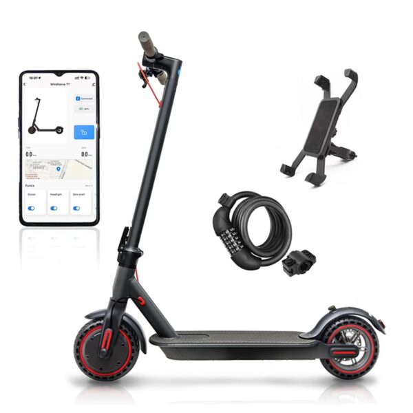 350W Opvouwbare Elektrische Scooter Aluminium 8.5