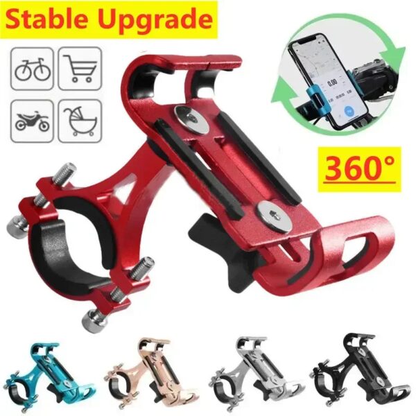 360-draaibare metalen motorfiets fiets telefoonhouder aluminium antislip beugel ondersteuning GPS clip fietstelefoonstandaard voor iPhone - AliExpress 201355758