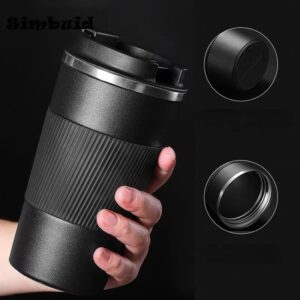380 ml 510 ml Rvs Koffiekopje Thermische Mok Garrafa Termica Cafe Copo Termico Caneca antislip Reizen auto Geïsoleerde Fles - AliExpress 15
