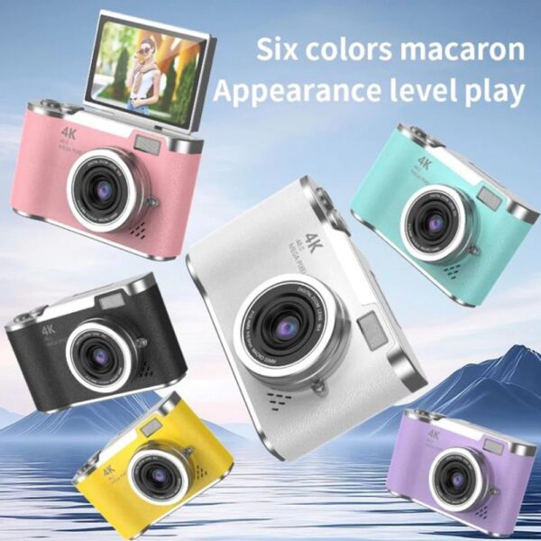 4K digitale camera 48MP kindercamera Autofocus Vlogcamera 2,4 inch Flip het scherm 180 ° voor Kid Travel Selfie Camera - AliExpress 44