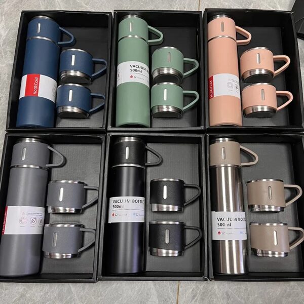 500Ml Roestvrijstalen Vacuümfles Geschenkset Kantoor Zakelijke Stijl Thermosfles Outdoor Warm Water Thermische Isolatie Paar Beker - AliExpress 15