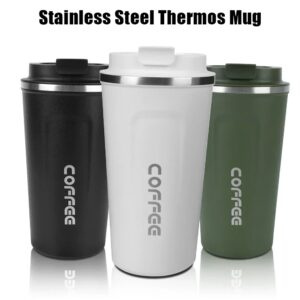 510ML Cafe Proof Travel Thermobeker Dubbel roestvrij staal voor thee Water Koffie Koffie Auto Thermosmok Keukenfles - AliExpress 15