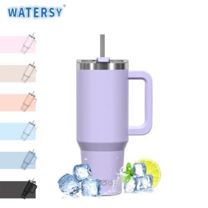 900/1200 ml geïsoleerde beker met handvat en rietje deksel 40 oz grote capaciteit roestvrijstalen waterfles kantoor thuis thermische mok - AliExpress 15