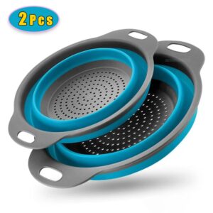 Afvoermand Siliconen Groente Fruit Wassen Afvoermand Opvouwbare vergietzeef Opvouwbare afdruiprek Keukengereedschap - AliExpress 15