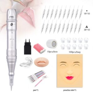 Alleen voor lippen Permanente make-upmachineset Microblading Beauty Art Machine Pigmenten Naalden Tattoo Supplies PMU Machine Kits - AliExpress 66