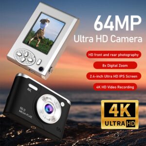 AM200 8x digitale camera kindercamera 2,4 inch LCD-videocamcorder oplaadbare camera's met invullicht voor kinderen, volwassenen, beginners - AliExpress 44