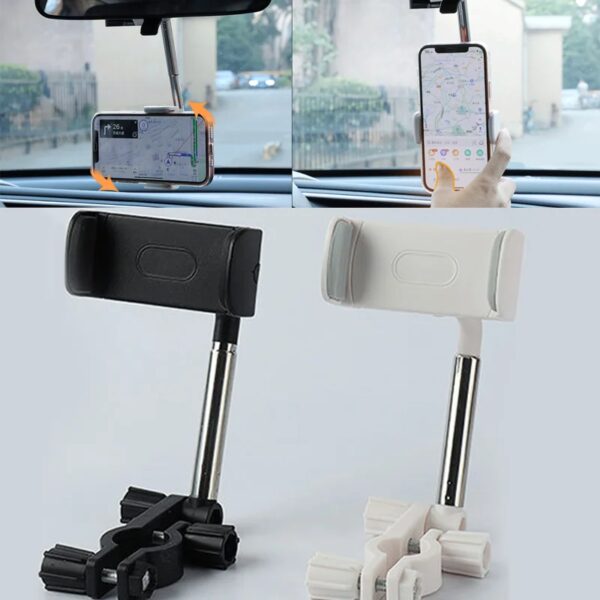 Auto Achteruitkijkspiegel Telefoon Beugel Gps Stand Hoge Kwaliteit 360 ° Draaibare Ophanghouder Auto Interieur Accessoires - AliExpress 34