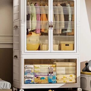 Babykamerkasten Garderobekleding Opvouwbare bakken Transparante visuele kasten Stabiel dragend kledingorganizerrek - AliExpress 1503