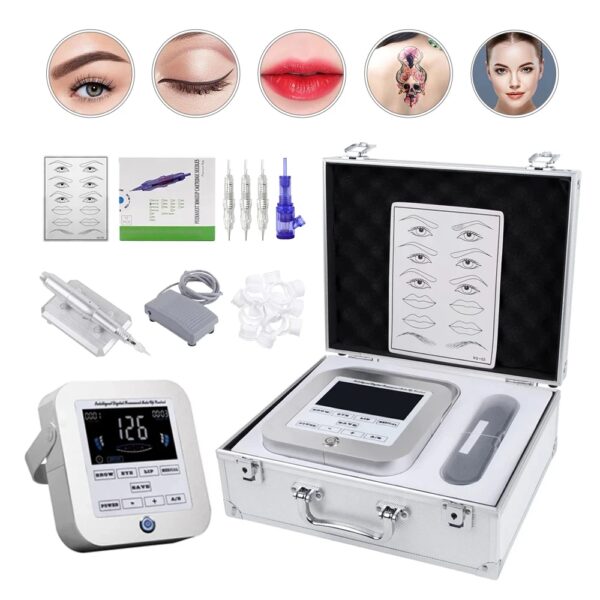 Biomaser Permanente Make-Up Machine Wenkbrauw Tattoo Digitale Apparaat Eyeliner Lip Machine Pen Mts Micro Cartridge Naald Set CTD003 - AliExpress 66