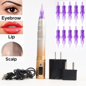 Draadloze Permanente Make-Up Machine Kit Microblading Wenkbrauw Tattoo Machinegeweer Voor Micropigmentatie Wenkbrauw Lip Tattoo Hoofdhuid - AliExpress 66