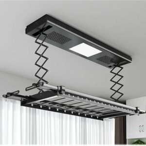 Elektrische kleerhanger Huishoudelijk tillen Wasdroger Intelligente afstandsbediening Balkon Vierpolige telescopische wasdroger - AliExpress 6