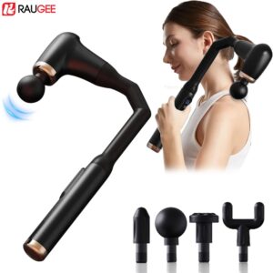 Fascia Gun Draagbaar massagepistool Deep Tissue met verlengd handvat U-vormige rugmassager Body Massager voor nek schouder achterbeen - AliExpress 66