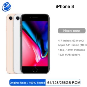 Frankrijk Originele Apple iPhone 8 64 GB/256 GB Hexa-core IOS 3D Touch ID LTE telefoon 12.0MP 4.7