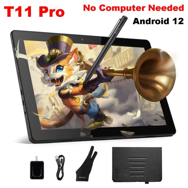 Frunsi Standalone Tekening Tablet Pad Met Scherm Geen Computer Pc Nodig Android 13 10 Inch Ips Hd Monitor Display Wifi Voor Artiest - AliExpress 7