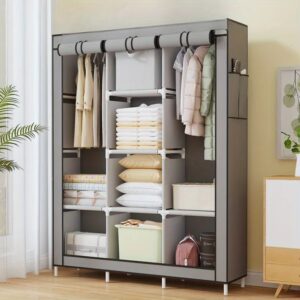 Grote kledingkast Stofdichte kledingkast Vloerstaande stoffen kledingkast Meerlaagse organizerkast Slaapkameropslag met grote capaciteit - AliExpress 1503