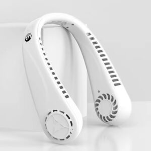 Handvrije nekhangende ventilator USB-oplaadventilator Draagbare buiten Mini Bladloze luie persoon Hangende nek Sterke wind - AliExpress 6
