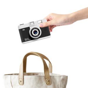 HD digitale camera Draagbare compacte camera met dubbele lens 16x zoom Fotografiecamera Vlogcamera voor reizende studenten - AliExpress 44