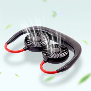 Hoge Kwaliteit Hoofdtelefoon Ontwerp Hand Gratis Reizen Outdoor Draagbare Usb Oplaadbare Led Nek Ventilator Mini Handheld Fan - AliExpress 6