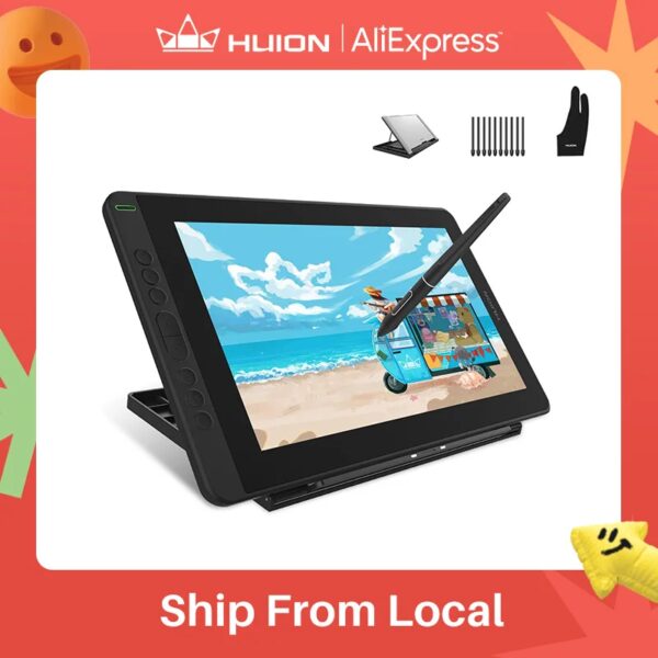 HUION Kamvas 13 Grafische tekentabletmonitor Volledige laminering Tekenmonitor Gamut 120% sRGB 266PPS met Express-toetsen - AliExpress 7