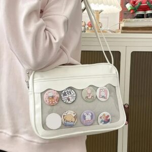 Japanse Harajuku Ita Tas voor Vrouwen PU Transparante Zak Itabag High School Meisjes Uniform JK Crossbody Schoudertas Handtassen - AliExpress 1524