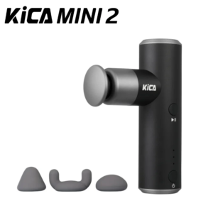 KiCA Mini 2 fasciapistool 4 versnellingen aluminium draagbaar 3000 tpm diep hoge snelheid 3 massagekoppen pistool voor sport, 195 g - AliExpress 66