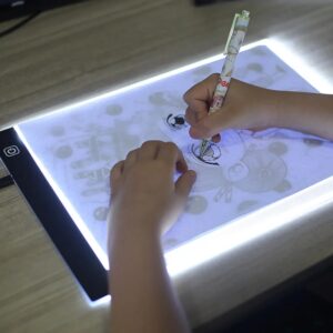 Kinderen Tekentafel A5 Led Tekening Kopieertafel Transparant Kopiëren Tafel 3 Niveau Instelbare Helderheid Licht Notebook - AliExpress 21