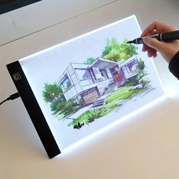 Led-tekening Kopieerblok 3-niveau dimbaar bord Tafelanimatie Schilderen Educatief speelgoed Cadeau Verstelbaar licht Kladblok voor kinderen - AliExpress 7