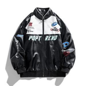 Leren Jas, Herenjack, Japans Trendy Motorpak, Opstaande Kraag, Nieuw Leren Jack, High-End Gevoel, Amerikaanse H - AliExpress 200000343