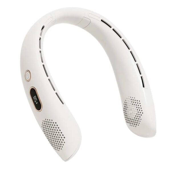 Mini draagbare bladloze nekkoeler USB draagbare oplaadbare 3-snelheden luchtkoeling hangende nekventilator - AliExpress 6