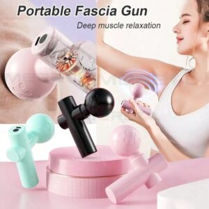 Mini Massage Gun Fascia Machine Spierontspanning Vibrerend Pistool Draagbare Staaf Massage Fitnessapparatuur Nek Lichaam Fascia Gun - AliExpress 66