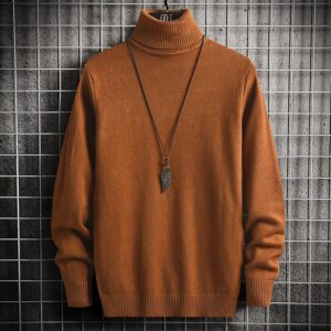 Mode Heren Effen Kleur Trui Coltrui Lange Mouw Gebreide Trui Top Blouse Voor Warme Heren Slim Fit Kleding 5xl-m - AliExpress 200000343