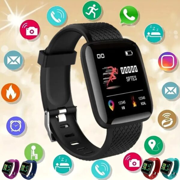 Multifunctionele Smart Horloge Voor Mannen Vrouwen Kinderen Bericht Herinneren Muziek Controle Sport Stap Calorieën D13 Smartwatch Wekker 116Plus - AliExpress 44