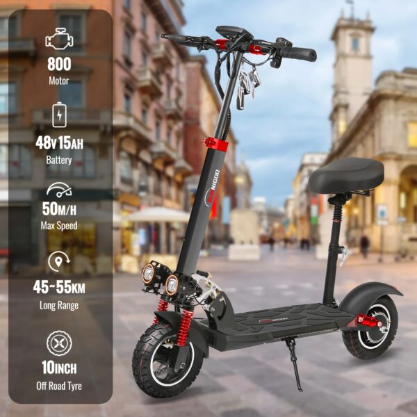 N3max/N3lmax Elektrische Scooter 48V 15ah 50Km Bereik 10 ''Band Dubbele Schokabsorberende Opvouwbare Elektrische Scooter Geschikt Voor Volwassenen - AliExpress 18