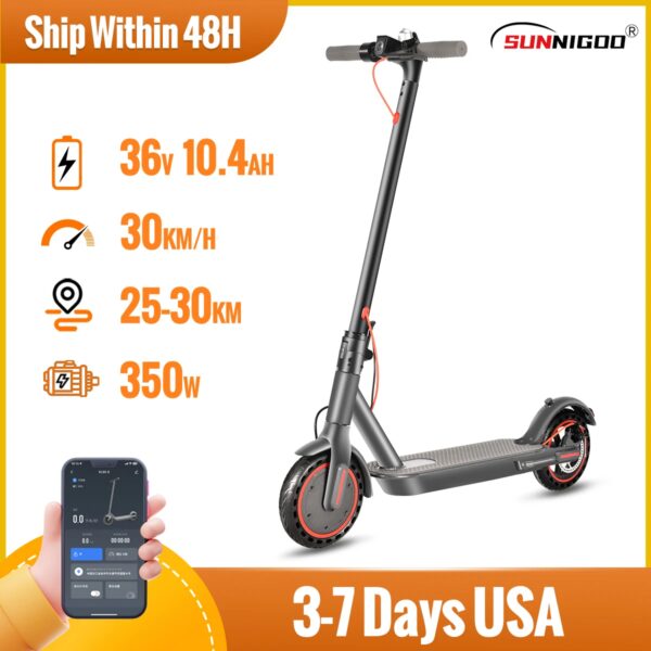 N7PRO 350W elektrische scooter voor volwassenen 36V 10,4Ah Escooter Kick Scooter Ondersteuning APP Lichtgewicht lange afstand 30 km scooter EU-magazijn - AliExpress