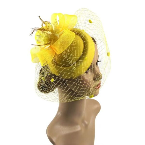 Nieuwe Halve Gezichtsbedekking Mesh Hoge Hoed Veren Haaraccessoires Bruid Hoofddeksels Netto Garens Hoed Mesh Sluier Hoofdtooi Caps Hoge Hoed Hoofddeksels - AliExpress 200000297