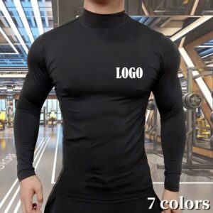 Nieuwe Mode Basis T-Shirt Heren Slim Fit Gebreide Trui Met Hoge Hals En Coltrui Met Trui Tops Shirt - AliExpress 200000343