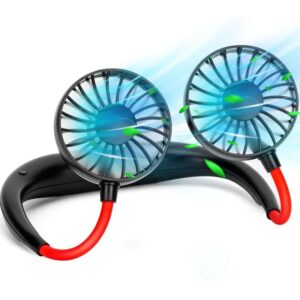 Nieuwste Mini Wearable USB Opladen Luchtkoeling Conditioner Fan Draagbare Nekventilator Draagbare Outdoor Stille Nekventilator - AliExpress 6