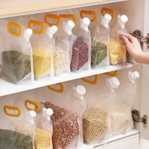 Ontbijtgranen Keukenmanden Mand Draagbaar. Transparante 1/5/10 Verzegelde Opbergzak Vochtbestendige En Insectenbestendige Rijstverdikking - AliExpress 15
