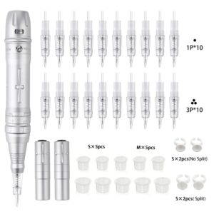 Permanente make-upmachine Roterende tattoo-machines Pen Semi-PMU-pennen Wenkbrauw Lip Piercing Gun Microblading Supplies Kit - AliExpress 66