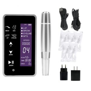 PMU Permanente Make-up Tattoo Machine kit Duitsland Intelligente Touch-Sc reen Optic Machine voor Wenkbrauw Lip Microblading Pen set - AliExpress 66