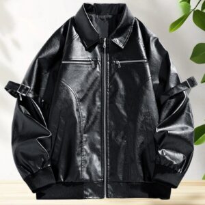 PU lederen jas heren lichtgewicht lente herfst casual street wear jassen kunstleer bikerjack punk stijl motorjassen - AliExpress 200000343