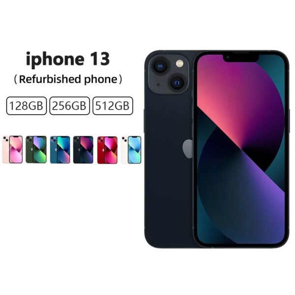 Refurbished phone APPLE iPhone13 128Go 256Go Ontgrendel A15 chip iOS 5G telefoon front-end ID 6.1